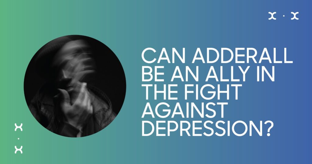 Adderall for Depression? Image shows blurred person, posing the question if Adderall can help fight depression symptoms.